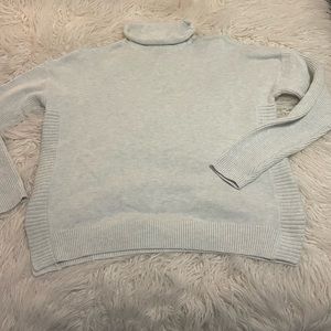Tahari turtleneck sweater size Large gray color nwot